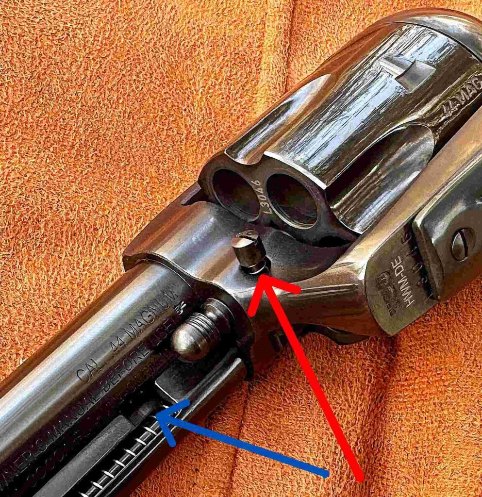 Photo of gun's ejector rod