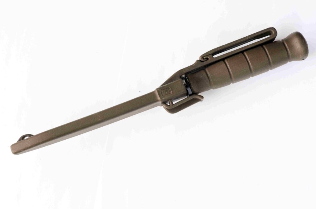 Photo of side of knife sheath