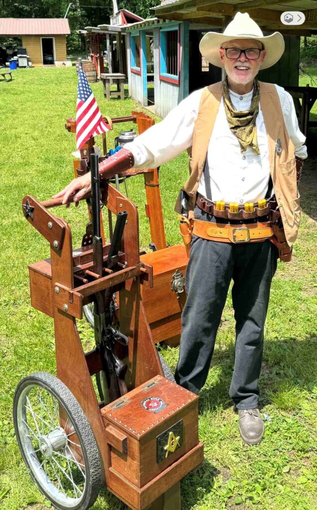 Photo of Author with is Shooting cart