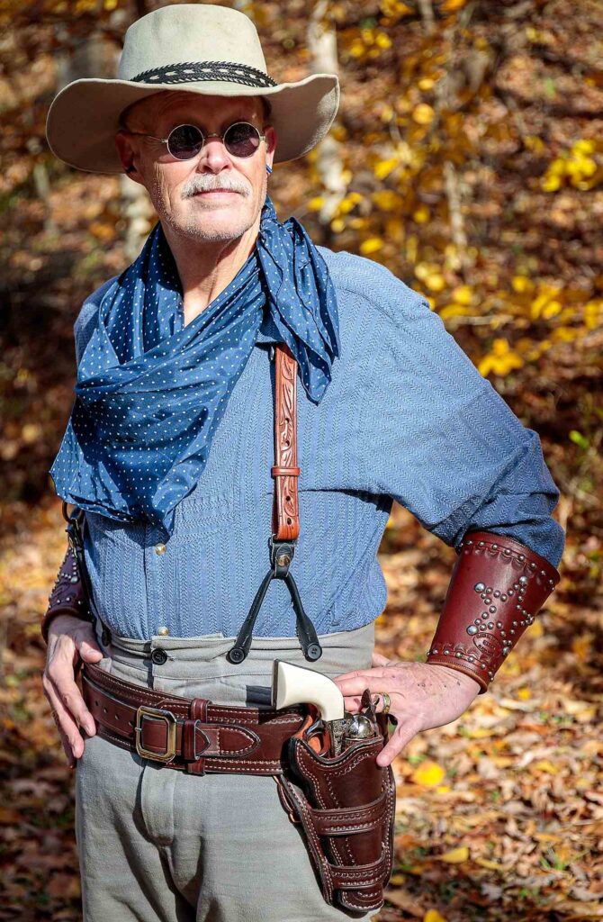 Photo of author in his cowboy action suit