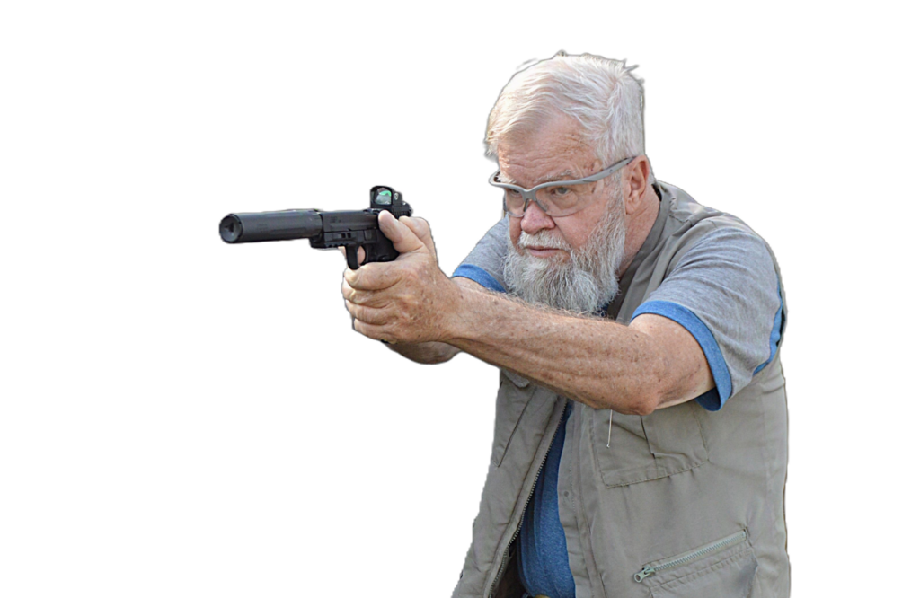 auther shooting the firearm