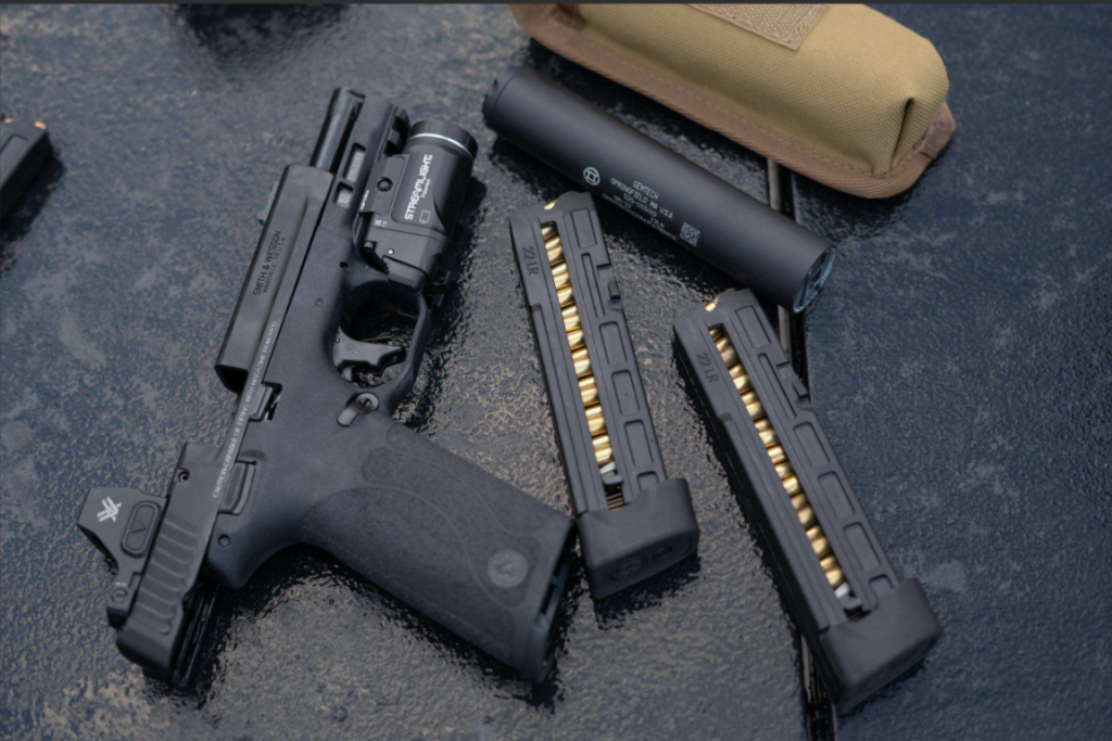 glamor photo of the smith and wesson